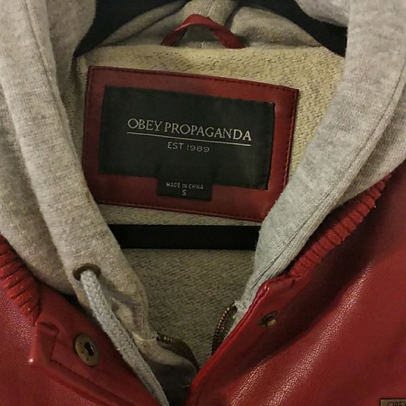 Obey leather jacket - Picture 3 of 4